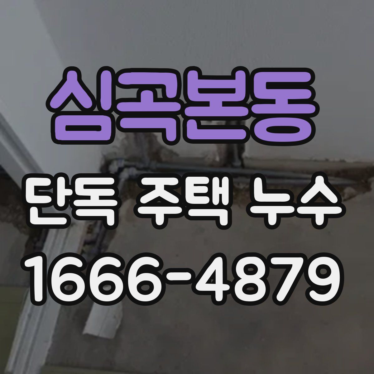 심곡본동 단독 주택 누수