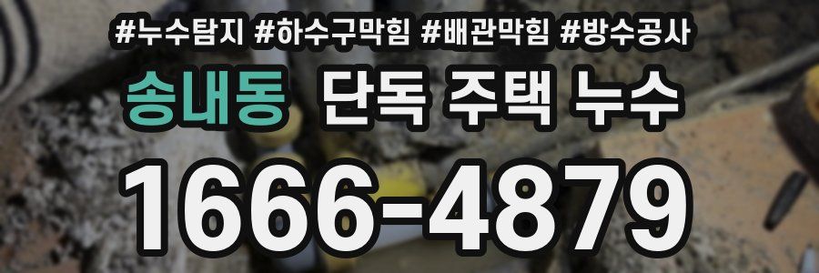 송내동 단독 주택 누수