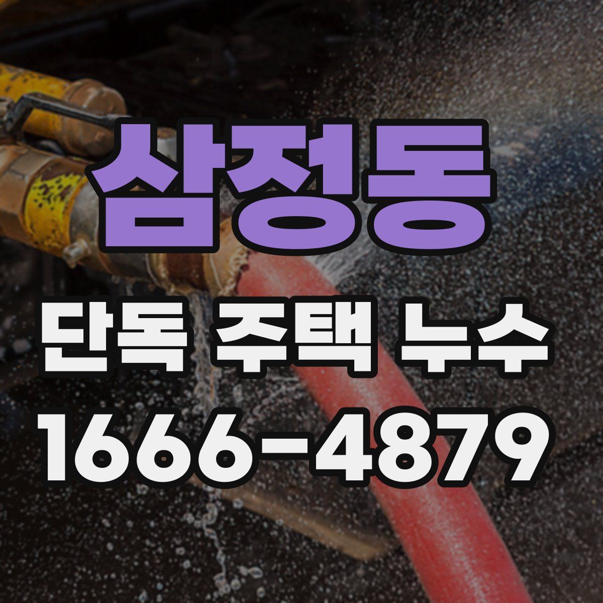 삼정동 단독 주택 누수