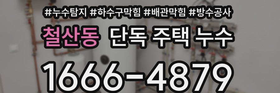 철산동 단독 주택 누수