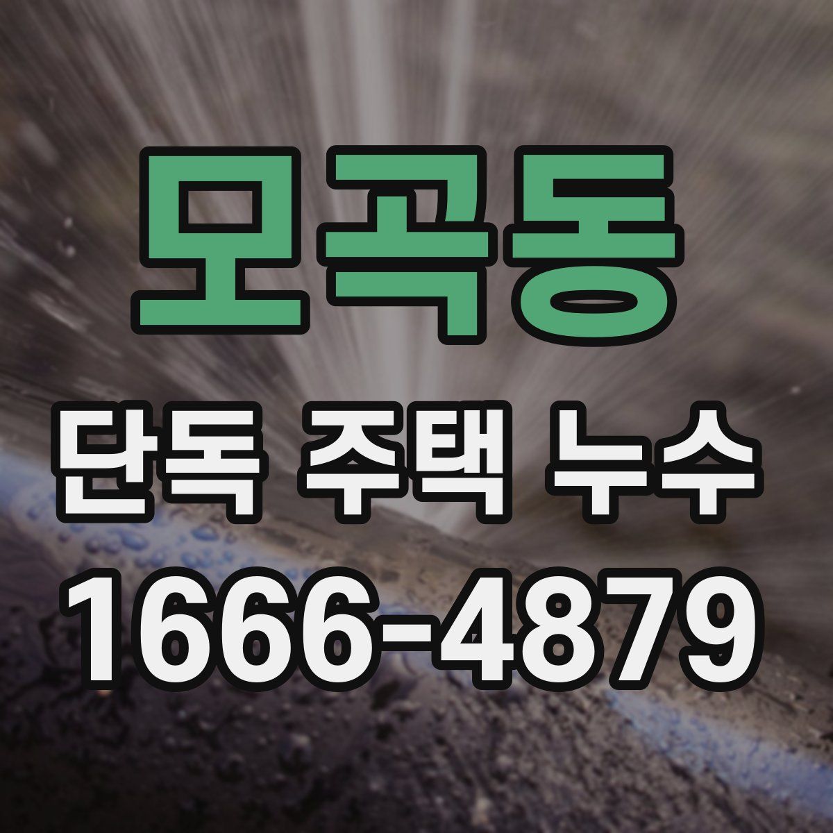 모곡동 단독 주택 누수