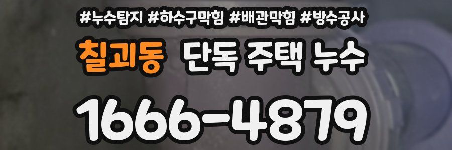 칠괴동 단독 주택 누수