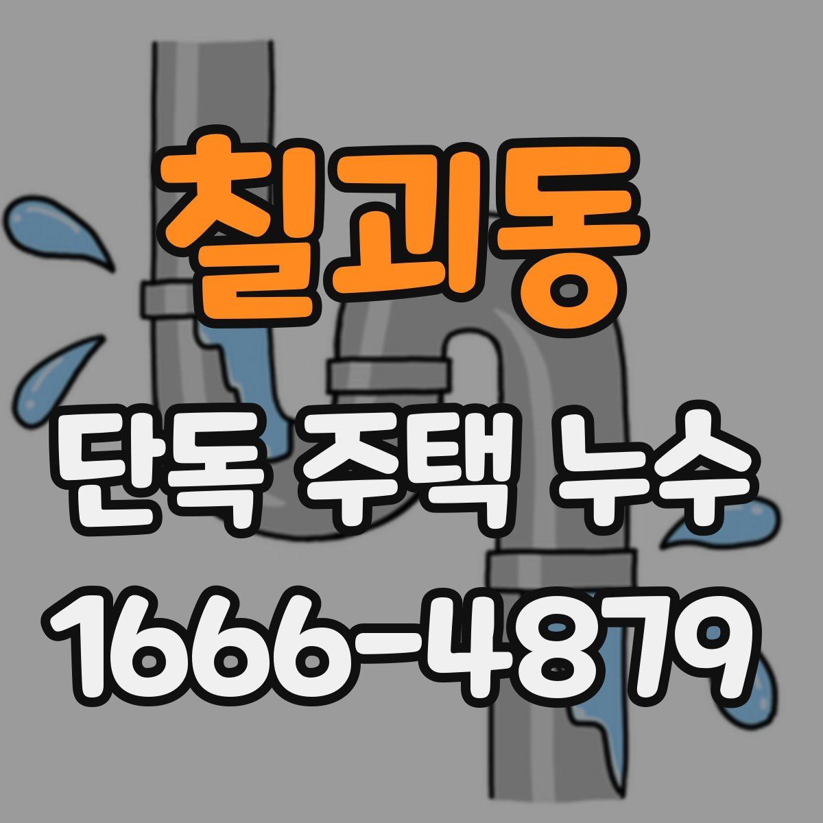 칠괴동 단독 주택 누수