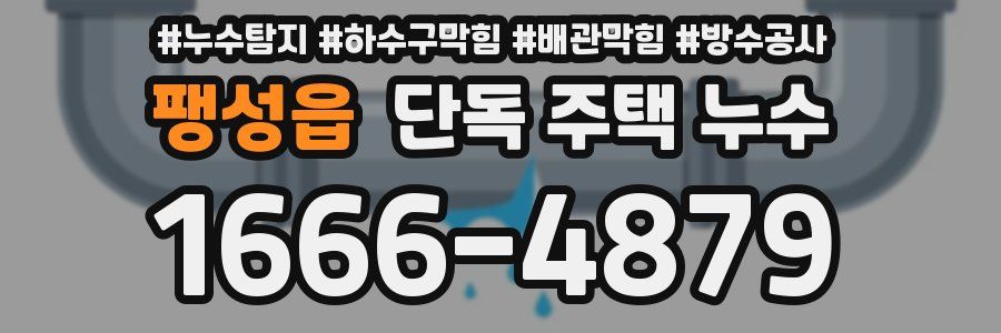 팽성읍 단독 주택 누수