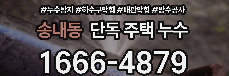 송내동 단독 주택 누수