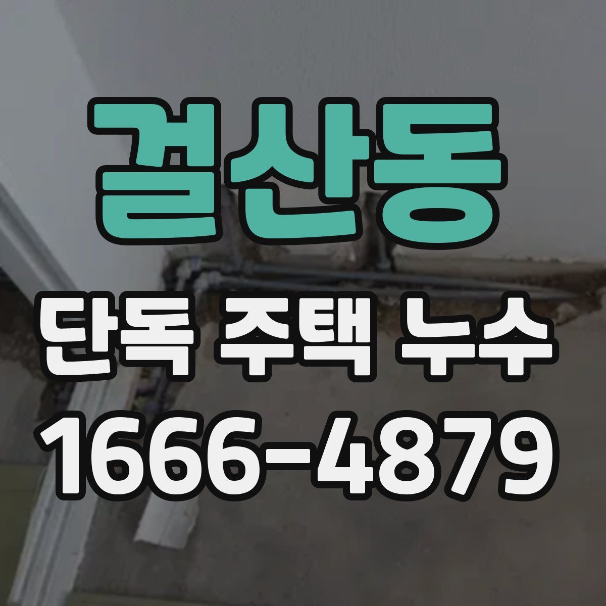 걸산동 단독 주택 누수
