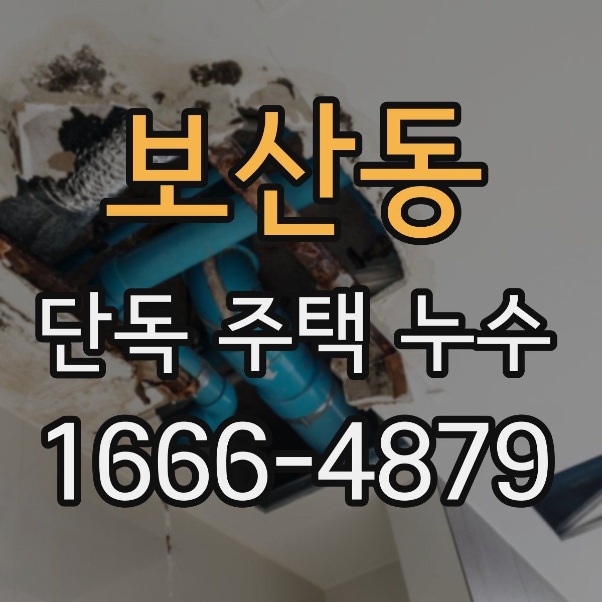 보산동 단독 주택 누수