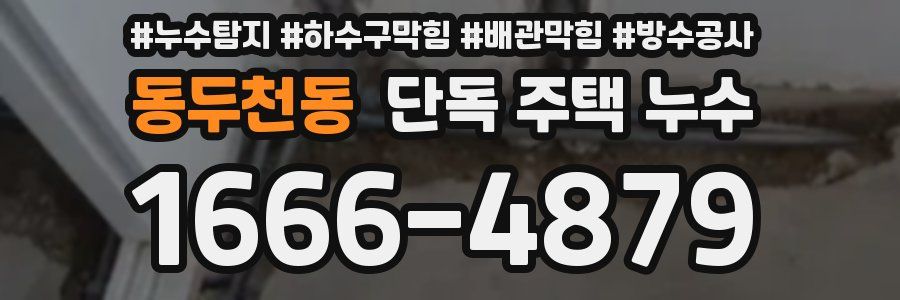 동두천동 단독 주택 누수