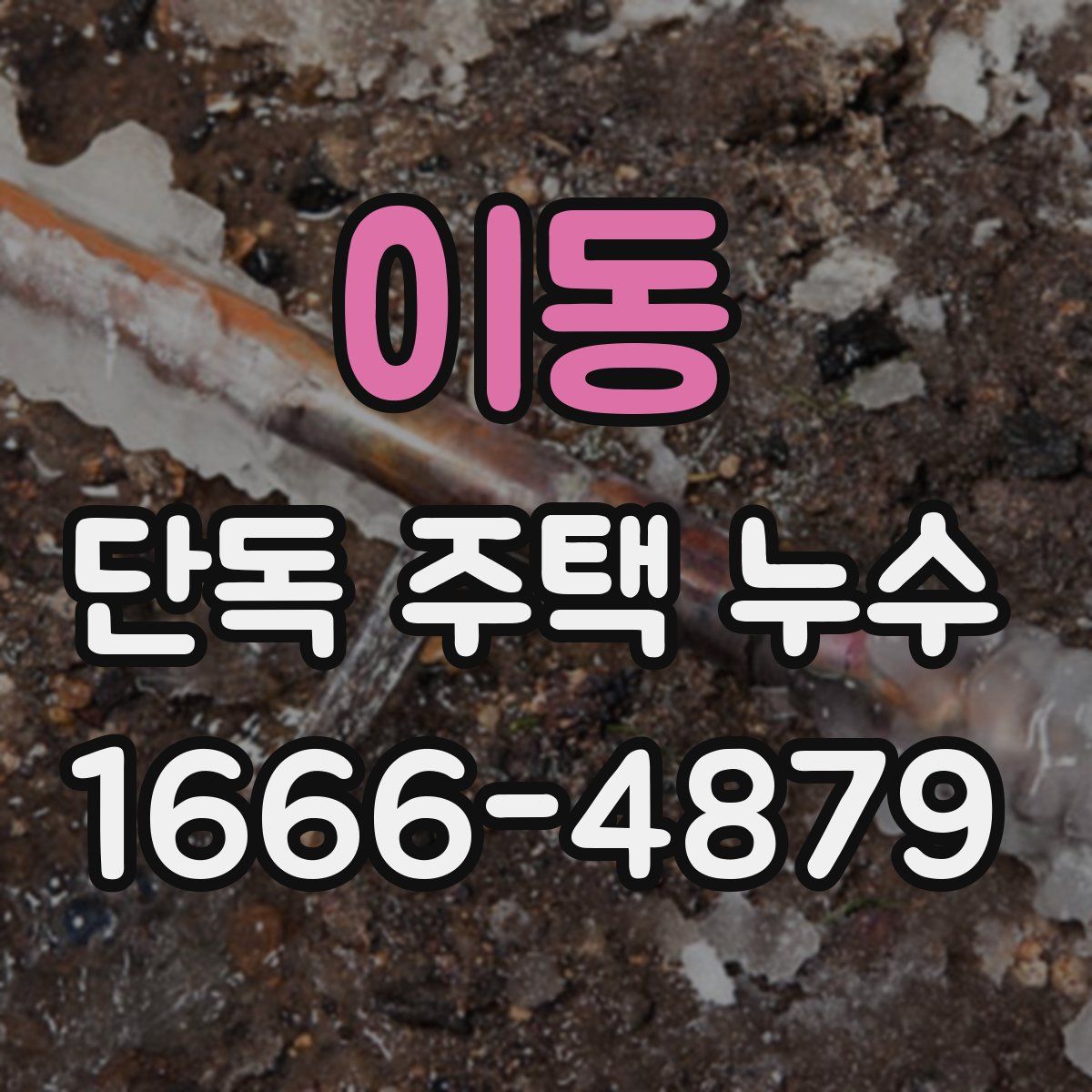 이동 단독 주택 누수