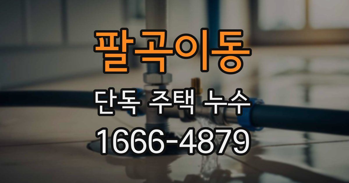 팔곡이동 단독 주택 누수