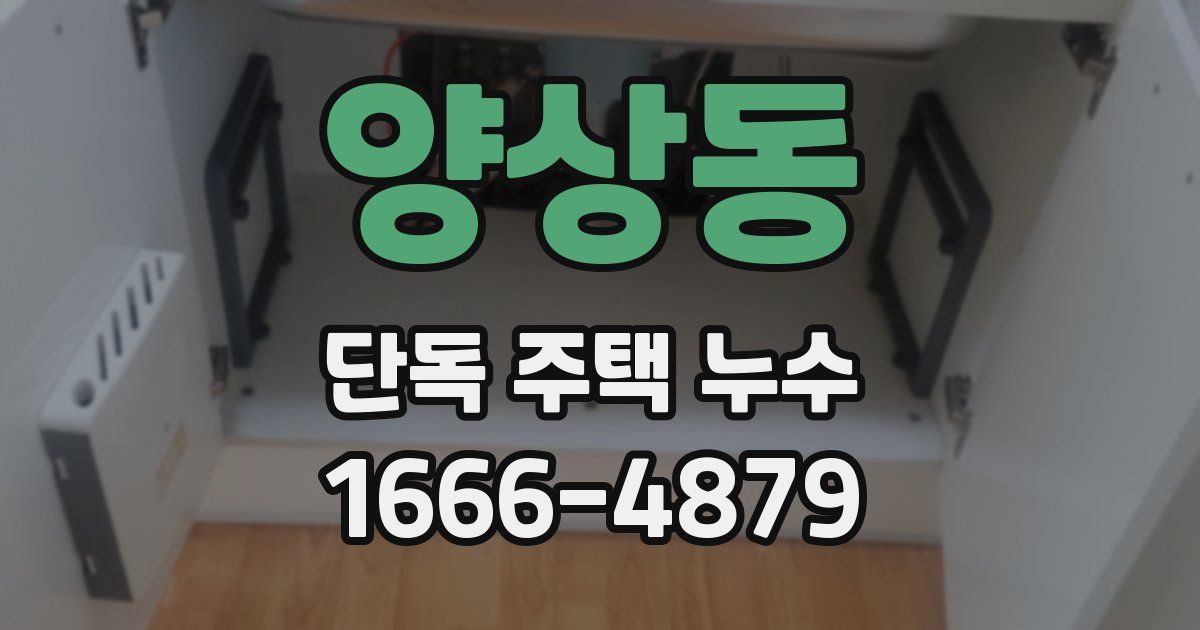 양상동 단독 주택 누수