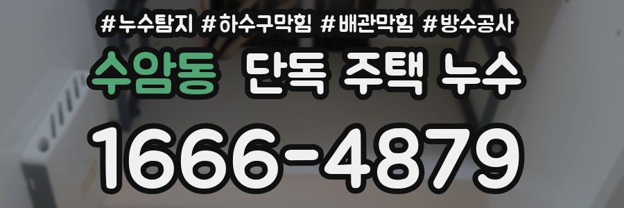 수암동 단독 주택 누수