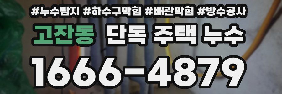 고잔동 단독 주택 누수