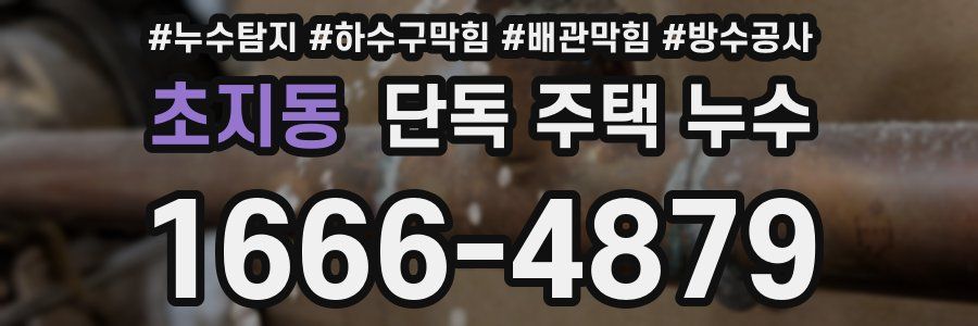 초지동 단독 주택 누수