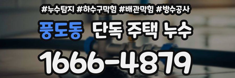 풍도동 단독 주택 누수
