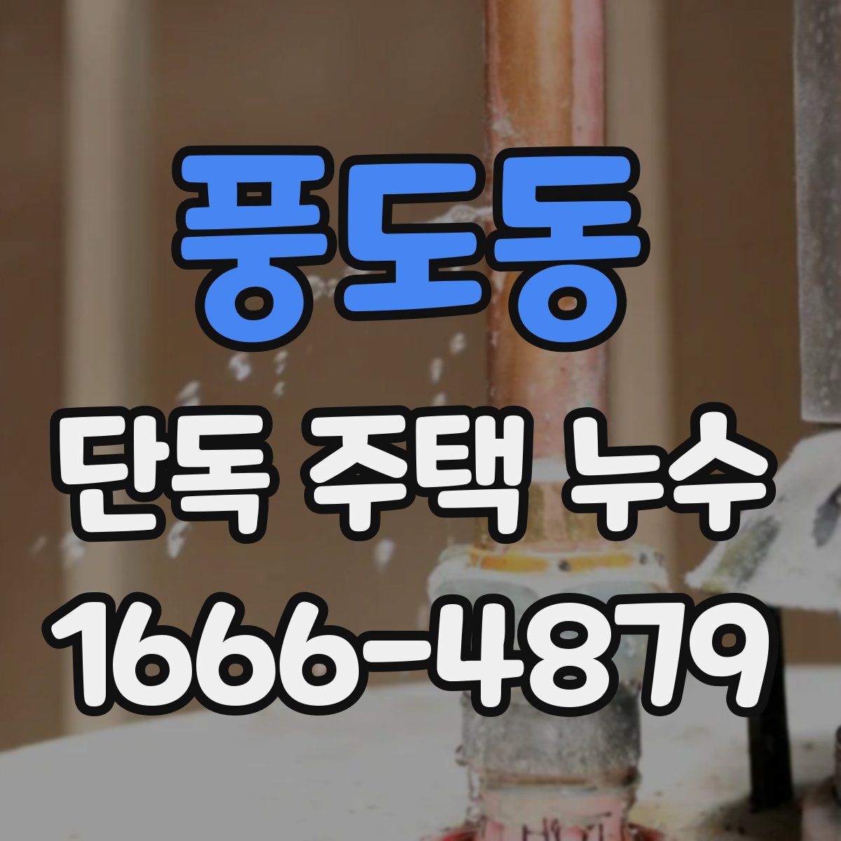풍도동 단독 주택 누수