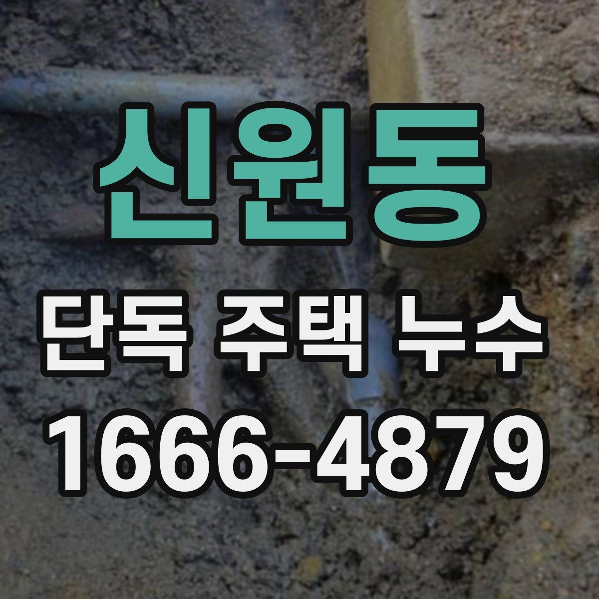 신원동 단독 주택 누수