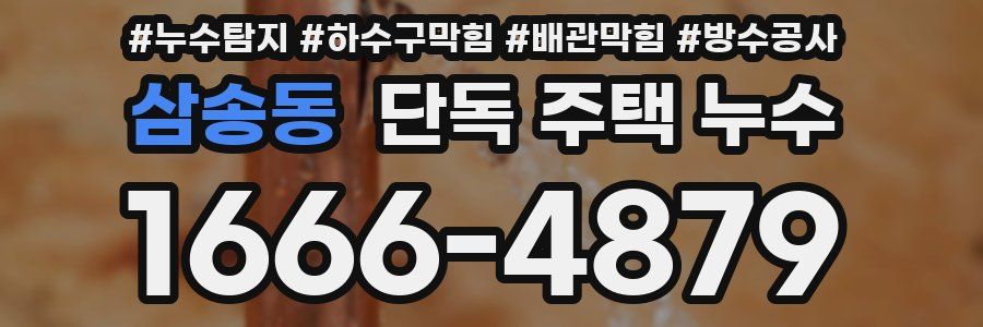 삼송동 단독 주택 누수