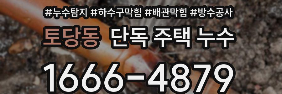 토당동 단독 주택 누수
