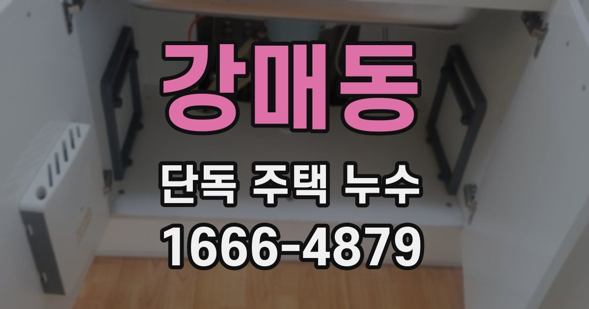 강매동 단독 주택 누수