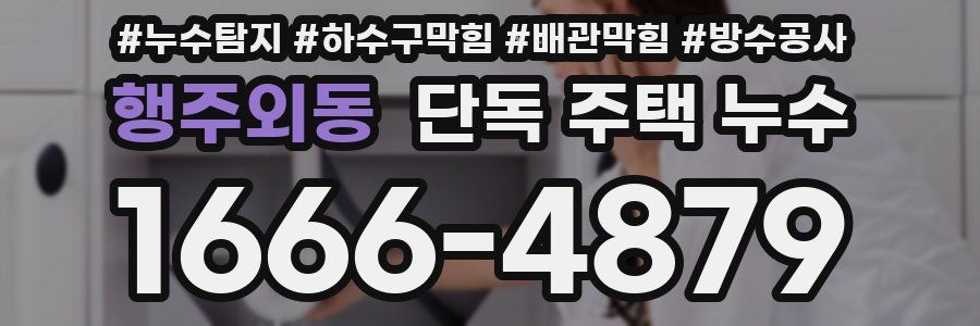 행주외동 단독 주택 누수