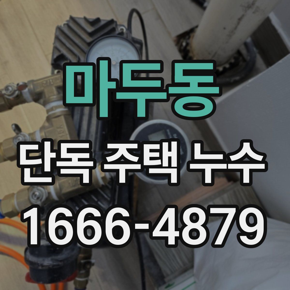 마두동 단독 주택 누수