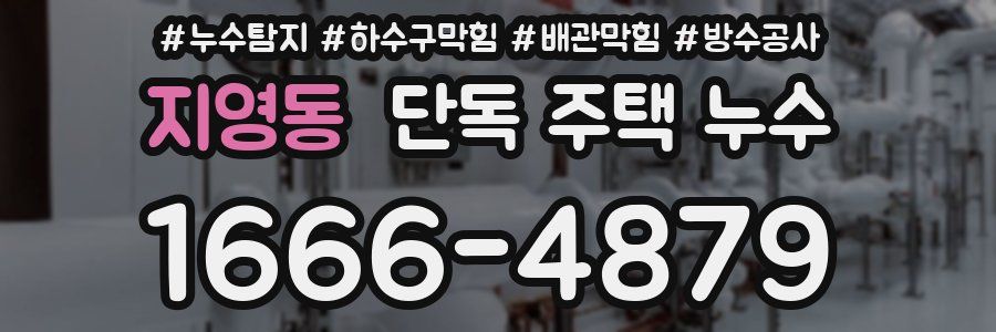 지영동 단독 주택 누수
