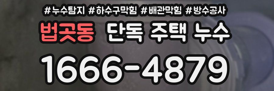 법곳동 단독 주택 누수