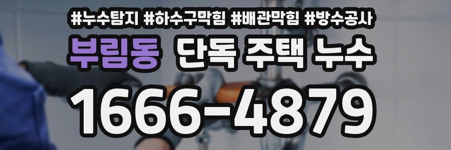 부림동 단독 주택 누수