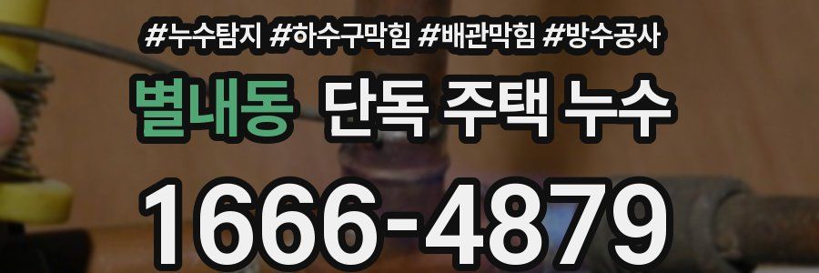 별내동 단독 주택 누수