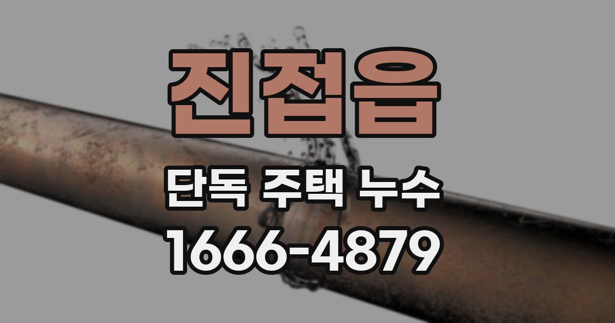 진접읍 단독 주택 누수