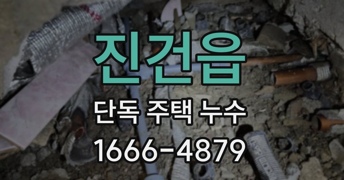 진건읍 단독 주택 누수