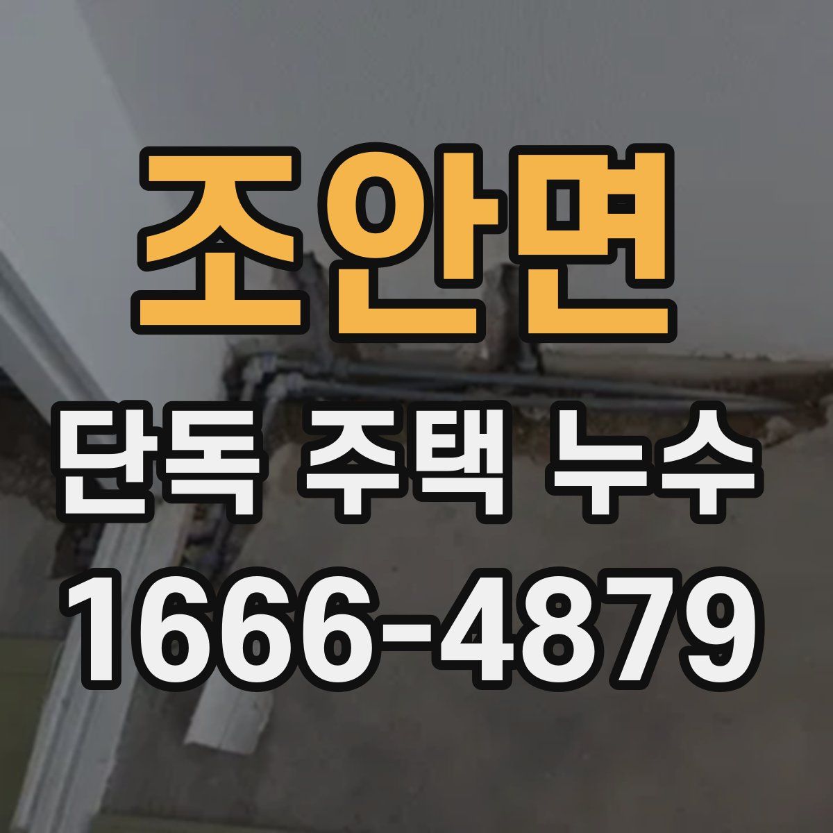 조안면 단독 주택 누수