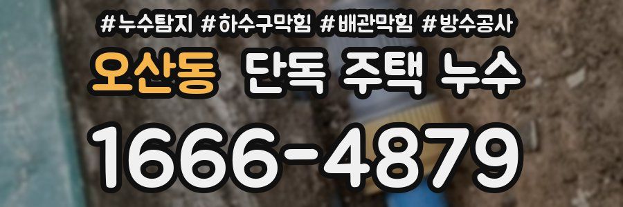 오산동 단독 주택 누수