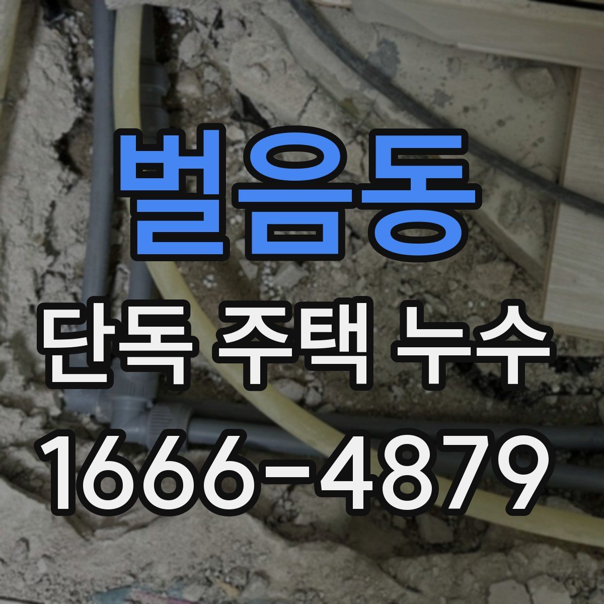 벌음동 단독 주택 누수