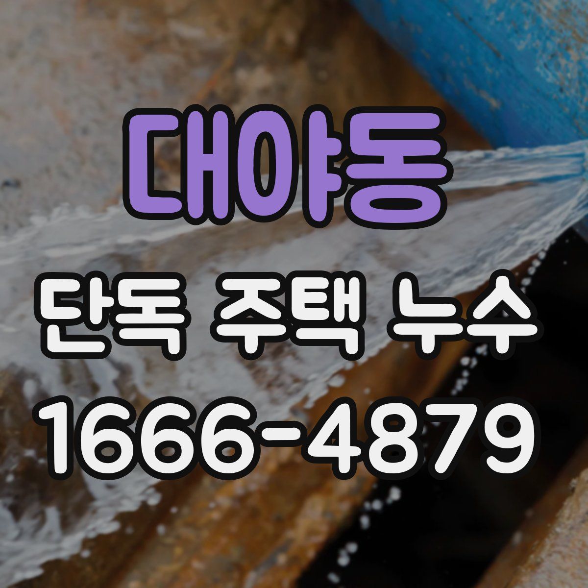대야동 단독 주택 누수