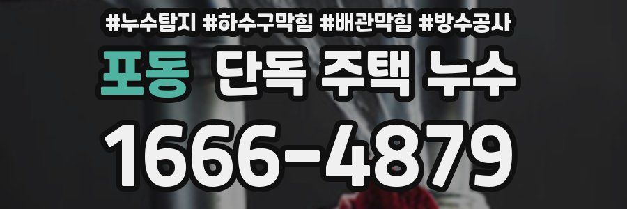 포동 단독 주택 누수