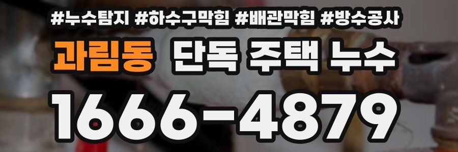과림동 단독 주택 누수