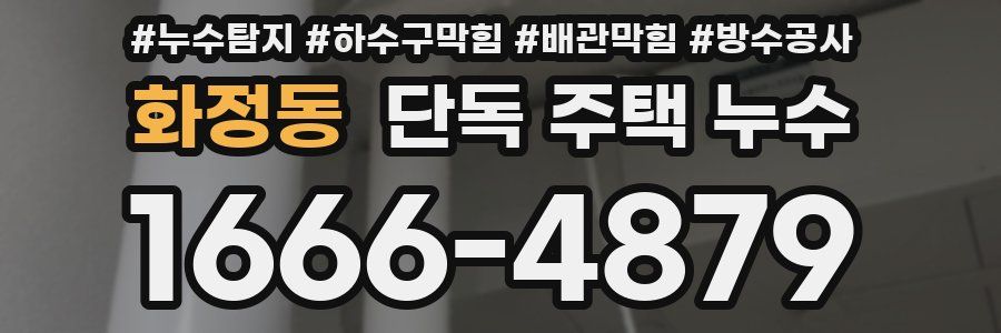 화정동 단독 주택 누수