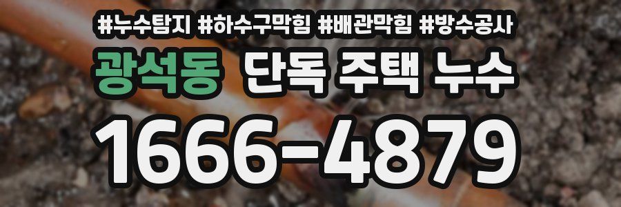 광석동 단독 주택 누수