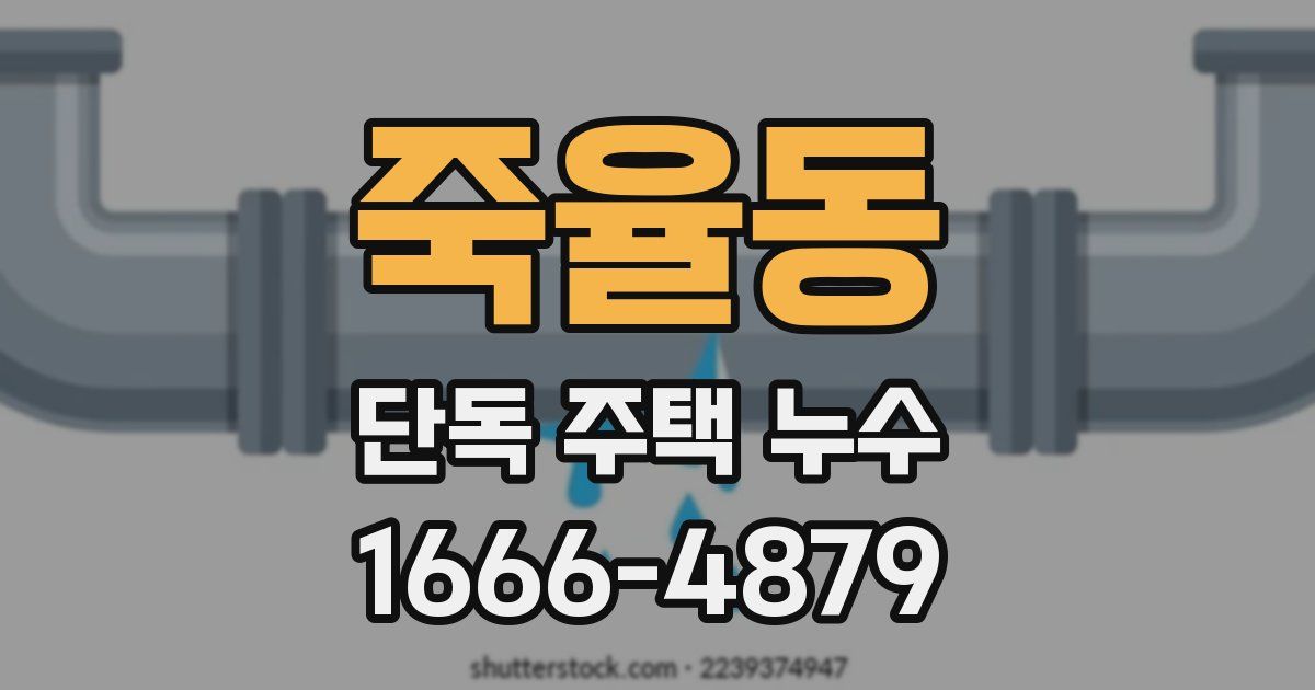 죽율동 단독 주택 누수