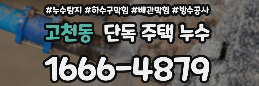 고천동 단독 주택 누수