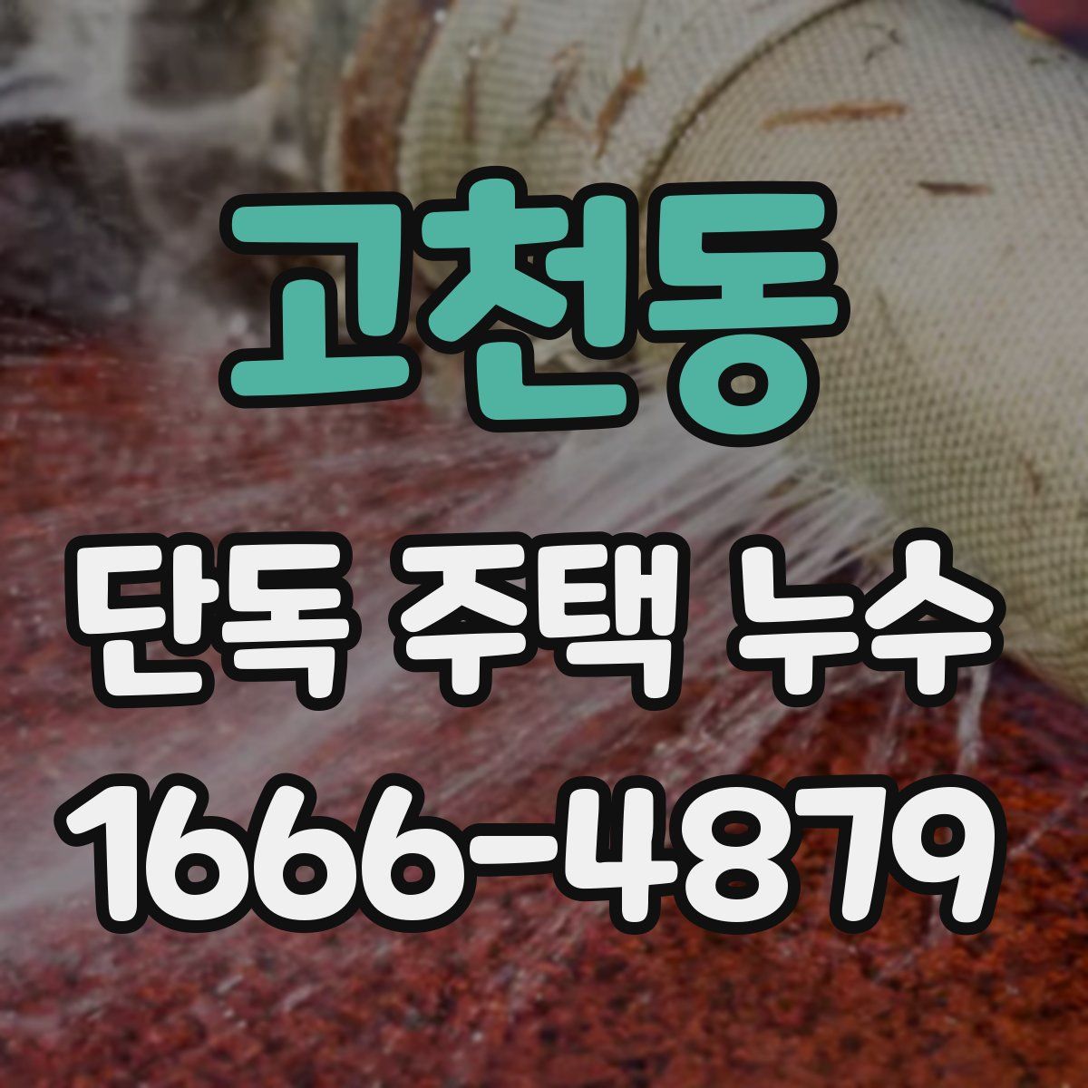 고천동 단독 주택 누수