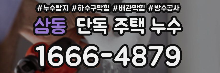 삼동 단독 주택 누수