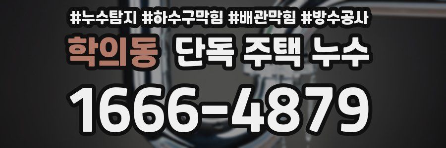 학의동 단독 주택 누수