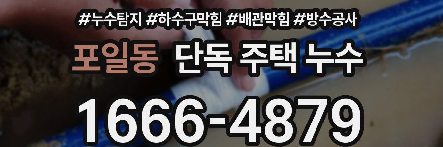 포일동 단독 주택 누수