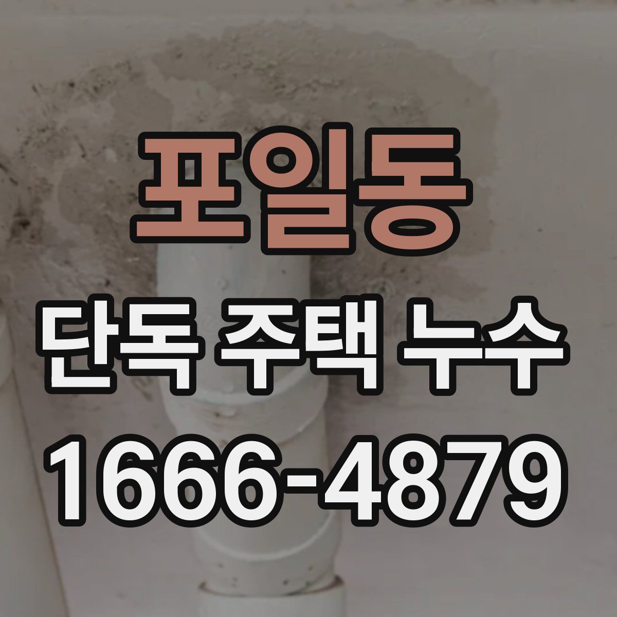 포일동 단독 주택 누수