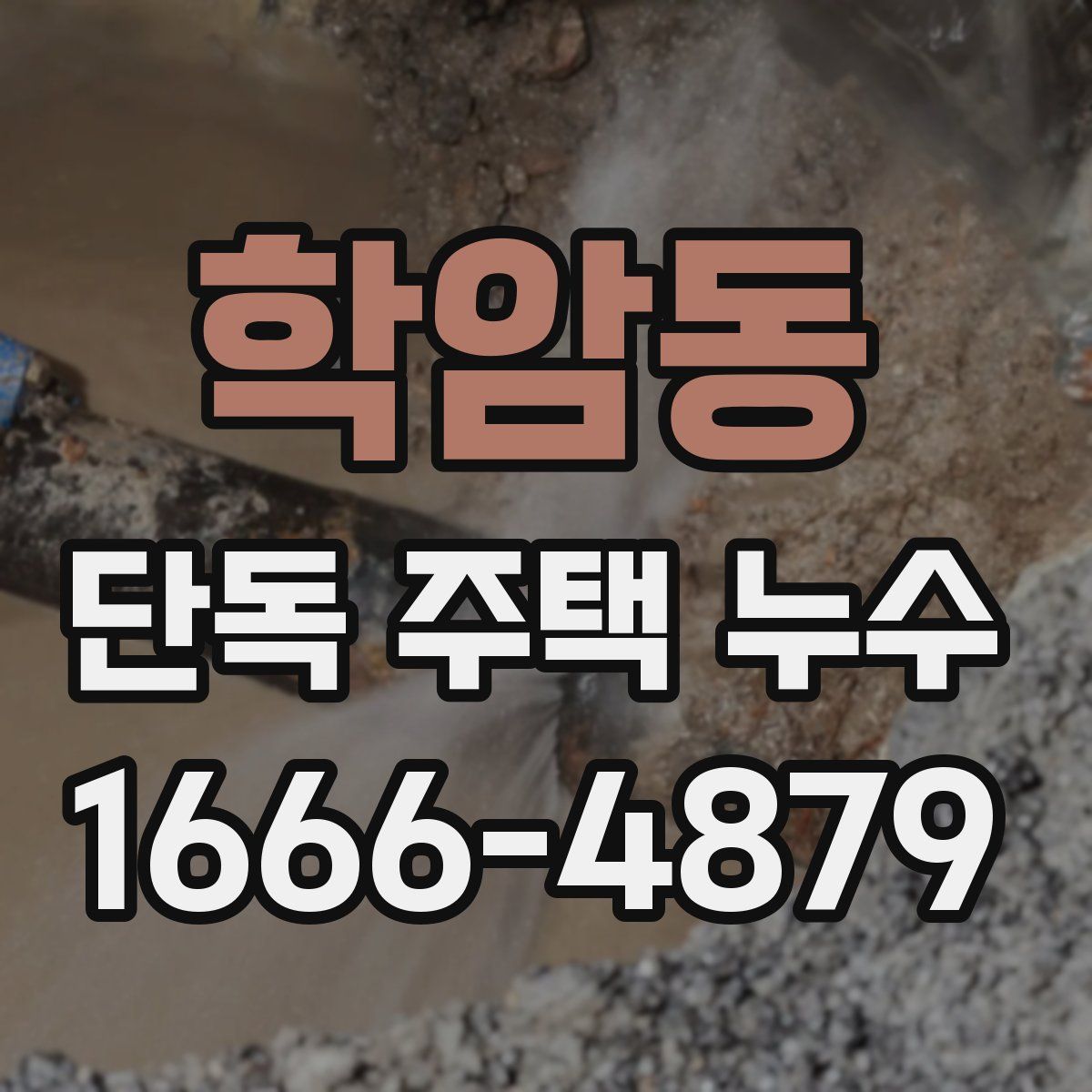 학암동 단독 주택 누수