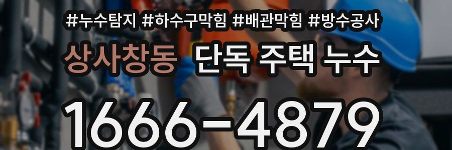 상사창동 단독 주택 누수