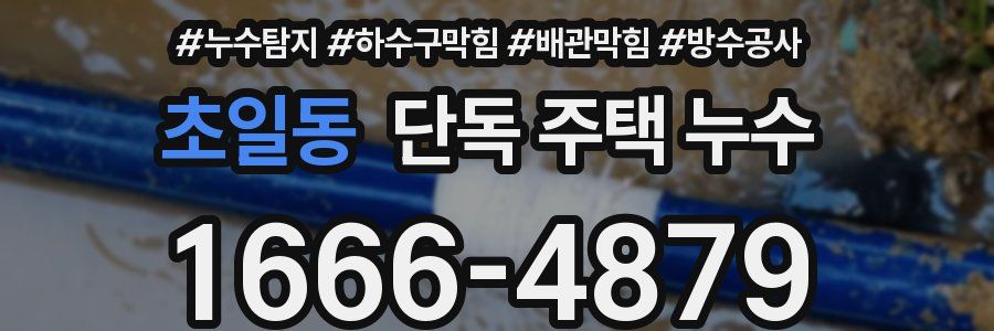 초일동 단독 주택 누수